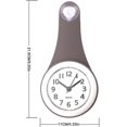 thumbnail image 2 of Shower Clocks, Waterproof Silent Bathroom Clock With Sucker - (blue), 2 of 5
