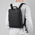 thumbnail image 2 of Bolso de hombro doble con un solo hombro para hombre, mochila informal ligera para ordenador de negocios (negro), 2 of 5