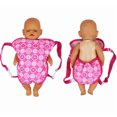 thumbnail image 6 of Doll Carrier Backpack Fits 15 To 18 Inch Dolls And Plush Friends, Front/Back Wearable Doll Carrier With Adjustable Straps For Easy On/Off, Multi-Purpose Doll Travel Bag, 6 of 8