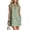 Light Green, variant on Women's Half Zip Tunic Dress, Cotton Linen Mock Neck Mini Dresses, Loose Fit Cap Sleeve Summer Beach Vacation Shift Sundress with Pockets