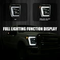 thumbnail image 3 of Spec-D Tuning Jet Black LED Projector Headlights Compatible with 2011-2016 Ford F250 F350 F450 F550 Super Duty, Left + Right Pair Headlamps Assembly, 3 of 6