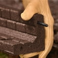 thumbnail image 6 of GroundSmart Brickface Landscape Edging, 4' Brown Rubber Garden Edging Border, 6 pack, 6 of 16