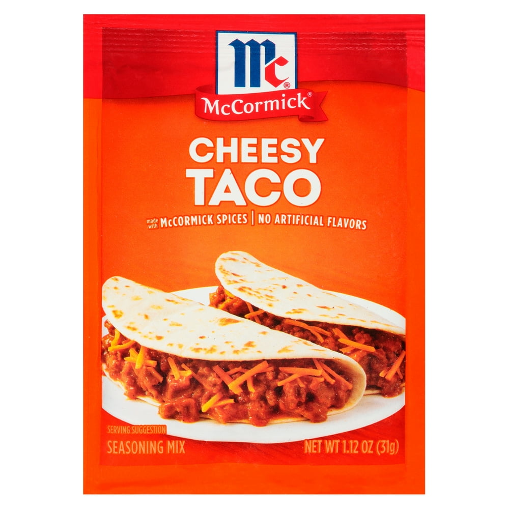 McCormick Cheesy Taco Seasoning Mix, 1.12 oz