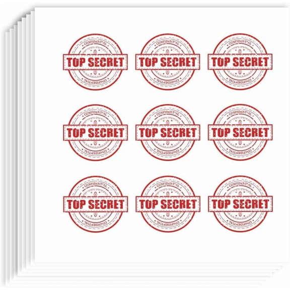 180 Pcs Self-Adhesive Top Secret Stickers 0.82x0.94 Inch Top Secret Stamp Bumper Confidential Stickers Decals for Planner Calendar Scrapbook Crafting Decor Envelope Bag Seal Colorful