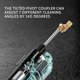 thumbnail image 3 of Pivoting Coupler for Pressure Washer Nozzle, Gutter Cleaner Attachment for Gutter Cleaning, 240 Deg, 3 of 5