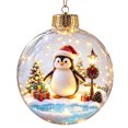 thumbnail image 2 of Christmas Transparent Christmas Decoration Ball Glowing Christmas Ornament, Featuring Durable Shatterproof Plastic and Internal Led Lights for Festive Winter Village Displays,, 2 of 4