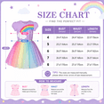 thumbnail image 6 of Sunny Fashion Girls Dress Purple Short Sleeve Rainbow Tulle Skirt Birthday Party 4 Years, 6 of 10