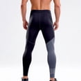 thumbnail image 4 of ZACPNCV Mens Athletic Base Layer Tights Compression Pants Breathable Moisture Wicking Workout Running Gym Leggings, 4 of 6