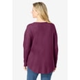 thumbnail image 3 of Woman Within Plus Size Waffle Thermal V-Neck Tee, 3 of 6