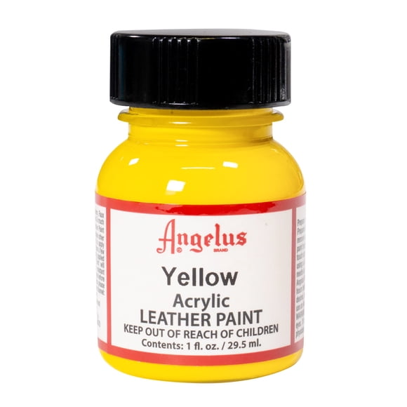 Pintura acrílica para cuero Angelus Yellow 30 ml