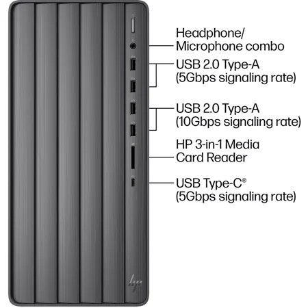 HP - Envy Desktop with Windows 11 Pro - Intel Core i5 - 16GB DDR4 Memory - 1TB SSD - Black