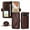 Brown, variant on For Google Pixel 9 / Pixel 9 Pro Vintage Leather Wallet Case For Women Men Multi-Card Slots Hidden Button Pocket Detachable Shoulder Strap ,Shockproof Phone Case,Blue