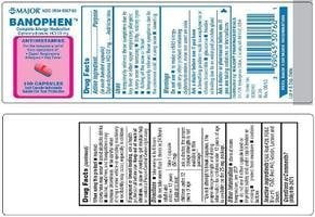 Major Banophen Antihistamine, OTC Medicine for Allergies, 50mg 100 Ct Pink Capsules
