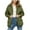 Army Green puffer jacket women, variant on Nfurl Winter Puffer Coats for Women Warm Button Down Solid Color Winter Jackets with Pockets Lightweight Outerwear Going Out Quilted Jacket Coffee L