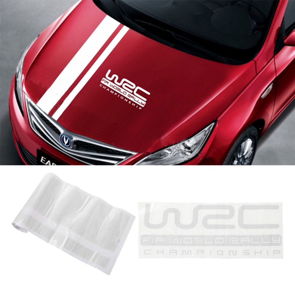 Walbest 2Pack White Lines Letters Self-adhesive Car Sticker Auto Decal ...