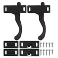 thumbnail image 1 of Miangastore 2pcs Camper Replacement Door Latch Black Rectangular For Motorhome Use, 1 of 8