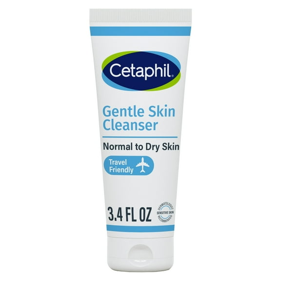 Cetaphil Face Wash Hydrating Gentle Skin Cleanser for Dry to Normal Sensitive Skin, 3.4 oz