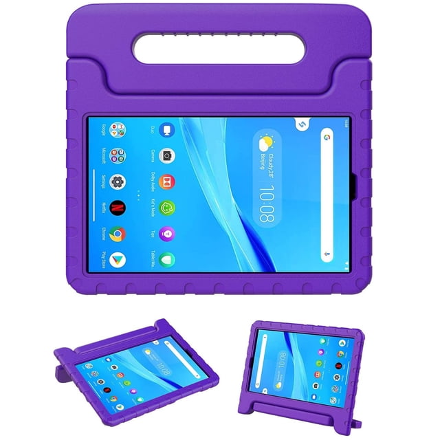 Paquete Mica de Hidrogel y Funda para Lenovo Tab P11 11 Tb-j606f / Tb-j606x/P11 plus Tb-j607. Agarradera Morada