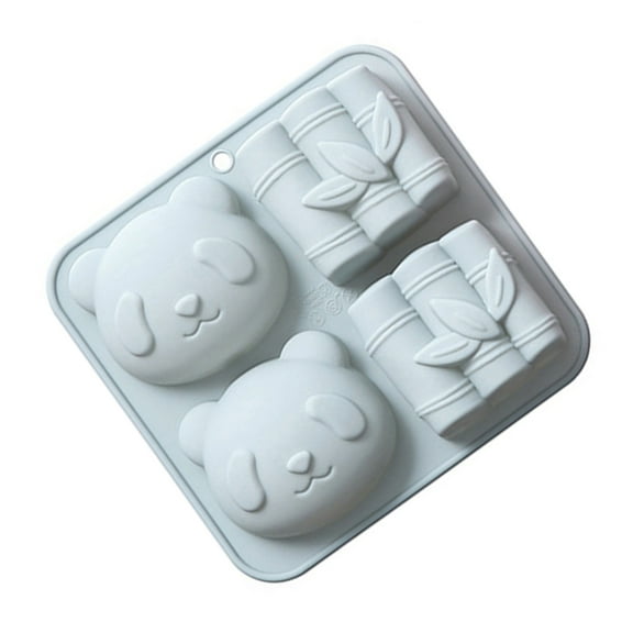 Necvior Fondant Chocolate Mold Panda Shape Silicone Mold Pastries Baking Tool Candy Cake Mold for Baking, Jelly,