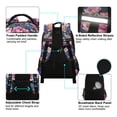 thumbnail image 4 of FORMRS Kids School Backpack Elementary Student Unisex Travel Bookbag with Reflective Stripes, Soft Pinks Flowers, 4 of 7