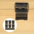 thumbnail image 3 of HINTRMENT 30Pcs Mini Size Dark Brown Hinge For DIY Enthusiasts Tiny Hinges, 3 of 5