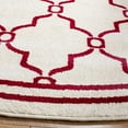 thumbnail image 4 of Safavieh Amherst Wesley Geometric Area Rug, Ivory/Red, 7' x 7' Round, 4 of 12