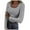 A01-Grey, variant on Towmus Womens Long Sleeve Scoop Neck Ribbed Knit Fitted Casual Tops Tee Slim Basic Shirts