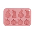 thumbnail image 5 of 2 Pack Pumpkin Chocolate Molds 8 Cavity 4 Different Shapes Pumpkin Silicone Molds for Aromatherapy Candles Chocolate Candy Gummy Soap Cake Cupcake Topper Decorations for Halloween Harvest Party Props, 5 of 5