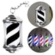 thumbnail image 5 of Letrero para tienda de peluquería, poste de luz giratorio para barbero, con soporte para colgar, montado en la pared para fiestas en interiores y exte 32cm Negro Blanco, 5 of 8