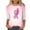 VKOYWKM-ZQR16-Pink, variant on VKOYWKM Breast Cancer Shirts for Women 3/4 Sleeve Tops Pink Pink Ribbon Graphic Tee Casual Crew Neck Breast Cancer Survivor Top