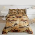 thumbnail image 2 of Homewish Tribal Western Cowboy Full Size Comforter Sets for Kids, Rustic Horse Animal Bedding Comforter Set, Vintage Hippie Reversible Bedding Sets, Luxury Bedroom Decor, 3 Pieces, 2 of 8