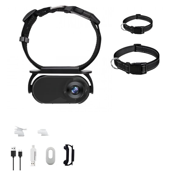 GJX Cat Camera Pro Cat Camera Collar 1080P Wireless Mini Sport Cat Cam with Video Record Lightweight&Cat Camera Collar Dog Pet Camera Indoor Pet Camera