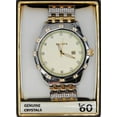 thumbnail image 2 of Elgin Two-Tone Stainless Steel Crystal Accented Champagne Dial Bracelet Wristwatch, Men's (FG9100), 2 of 2