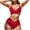 Red Womens Bikini Sets Clearance, variant on BSDJILFG 2 Piece Bikini Sets for Women,Push Up Bra for Big Breasted Women and Criss Cross Waist Panties,Womens Summer Swimwear Beachwear Bathing Suits