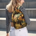 thumbnail image 6 of Yiaed Realistic Style Forest Dinosaur Print Backpack, Premium Laptop Backpack, Travel Backpack for Women, Lightweight Backpacks, Comfortable Back Pack-Small, 6 of 7
