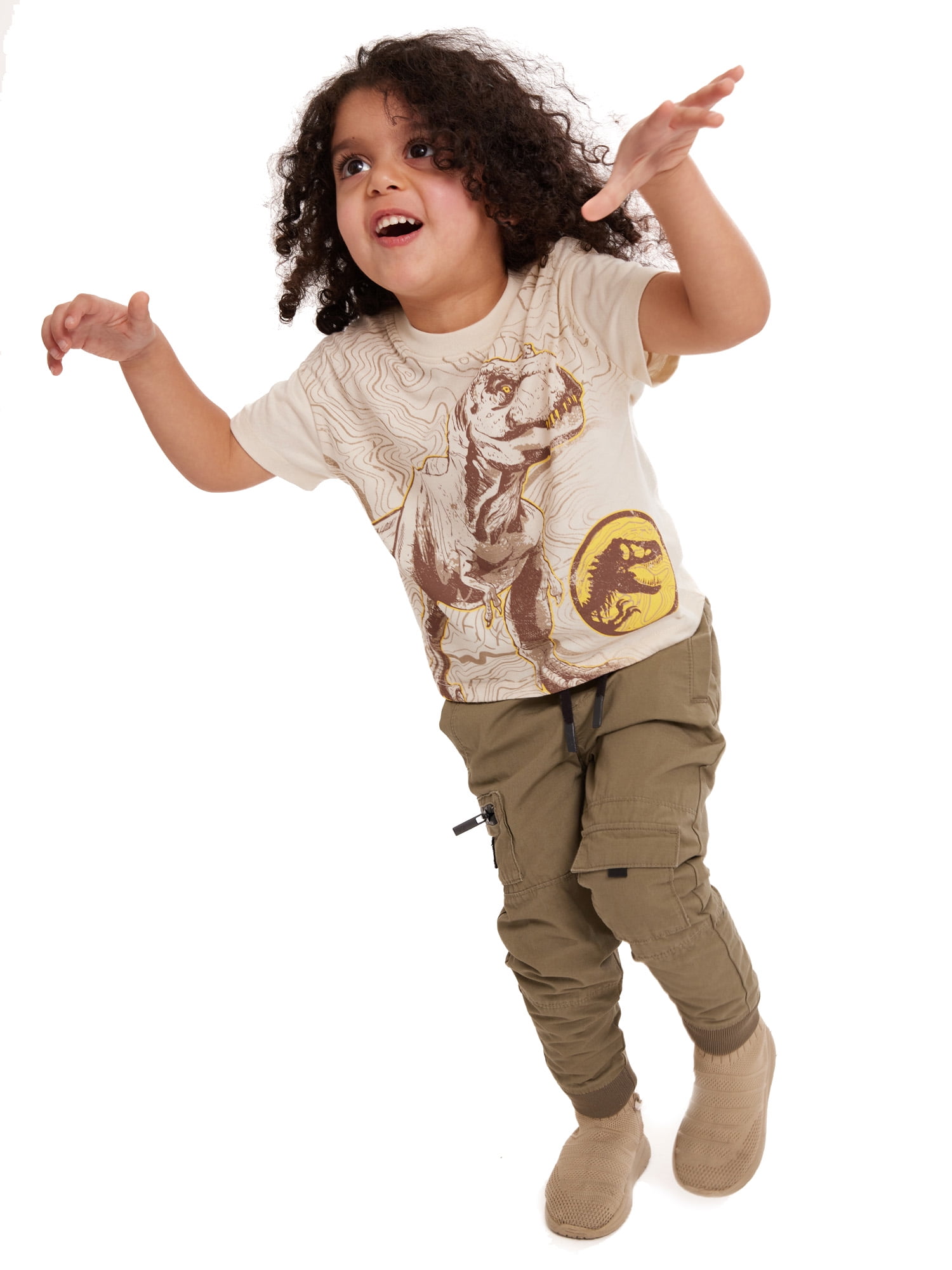 Jurassic Toddler Graphic Crewneck Tee with Short Sleeves, Sizes 12M-5T