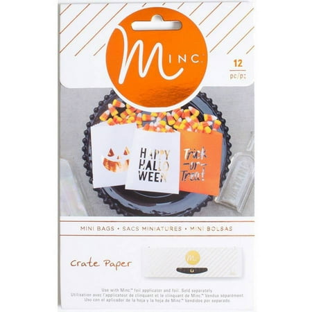 Minc Halloween Treat Bags, 12pk, Crate Paper
