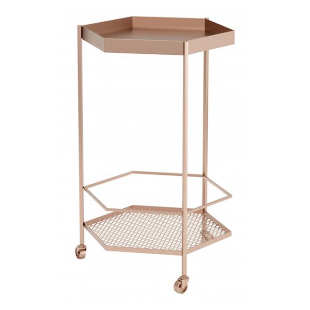 Zuo 101478 Chariot de Rangement Hexagonal, Or