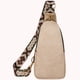 thumbnail image 4 of 5218 Bolso Pecho Pu Texturizado para Mujer Bolso Hombro Tipo Bandolera Bolso Pecho Con Correa Guitarra (Beige) Beige, 4 of 7