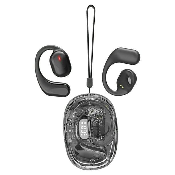 Auriculares inalámbricos deportivos abiertos, con clip y con bucle, ideales para ciclismo y running.