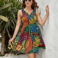 thumbnail image 3 of Mola De Panama Mounted Dress Fashion Beach Long Dresses Female Party Printed Sundress, 3 of 7