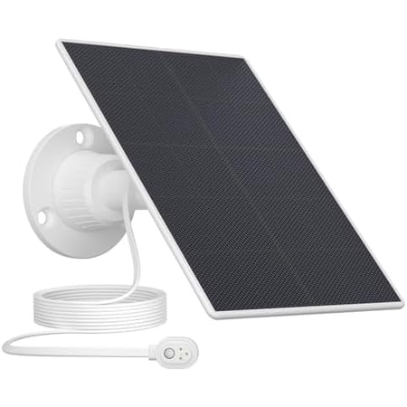 Solar Panel Charger for Arlo Pro 5s 2K/ Pro 4/ Pro 3/ Pro 3 floodlight/Ultra 2/ Go 2/ Ultra Camera, 6V Solar Panel Charging with 13.1FT/4M Magnetic Charging Cable, IP65 Weatherproof$$Garden & Patio