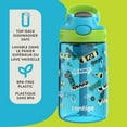 thumbnail image 4 of Contigo Kids Aubrey Straw Water Bottle, Leak-Proof, BPA-Free, Dishwasher Safe, Blue Raspberry Lime Skater, 4 of 7