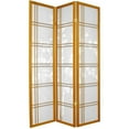 thumbnail image 3 of Oriental Furniture 72'' x 42'' Bamboo Tree Double Cross Shoji 3 Panel Room Divider, 3 of 4
