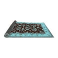 thumbnail image 2 of Ahgly Company Indoor Square Oriental Light Blue Industrial Area Rugs, 4' Square, 2 of 4