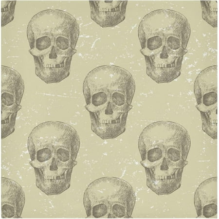 

BESTKITTY Retro-Styled Skulls Cloth Napkins Set of 1 Reusable Table Dinner Napkins 20 by 20 Inches for Family Dinners Cocktail Parties Weddings Hotel Restaurant