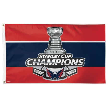 Washington Capitals Locker Room - Washington Capitals WinCraft 2018 Stanley Cup Champions Locker Room Official On-Ice Celebration 3' x 5' Flag - No Size