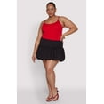 thumbnail image 2 of Womens Plus Size Bubble Hem Mini Skirt, 2 of 5