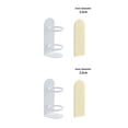 thumbnail image 4 of Advancent 2021, soporte para cepillo de eléctrico, estante sin rastro montado en la pared, desagüe de Metal, estante de baño, blanco 2piezas Advancent CBP064026, 4 of 6