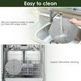 thumbnail image 6 of Evjurcn Silicone Splatter Screen Foldable Grease Splash Guard Oil Splatter Guard Dishwasher Safe for 10/11/12 Inch Frying Pan, 6 of 10